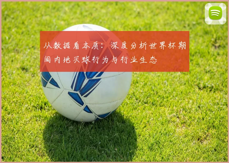 从数据看本质：深度分析世界杯期间内地买球行为与行业生态